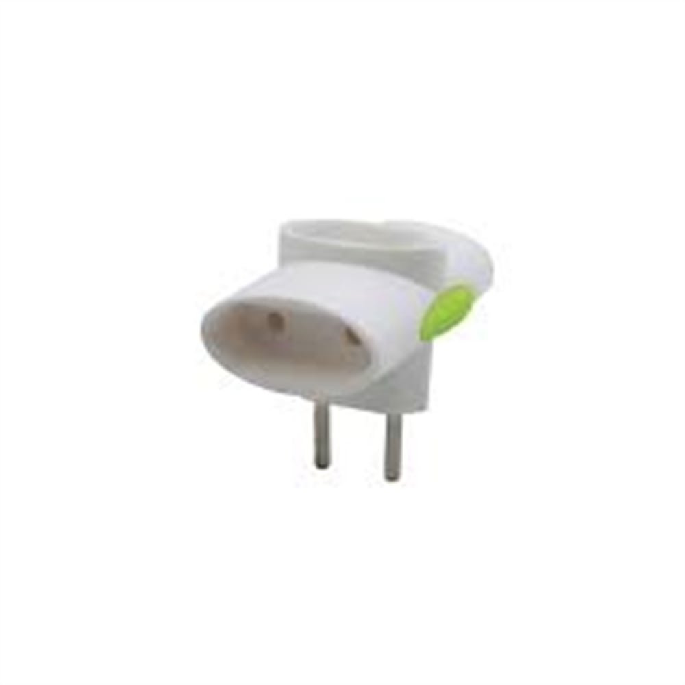 Pino Multiplicador 3 Saídas Daneva 2P+T 10A 250V Branco SM