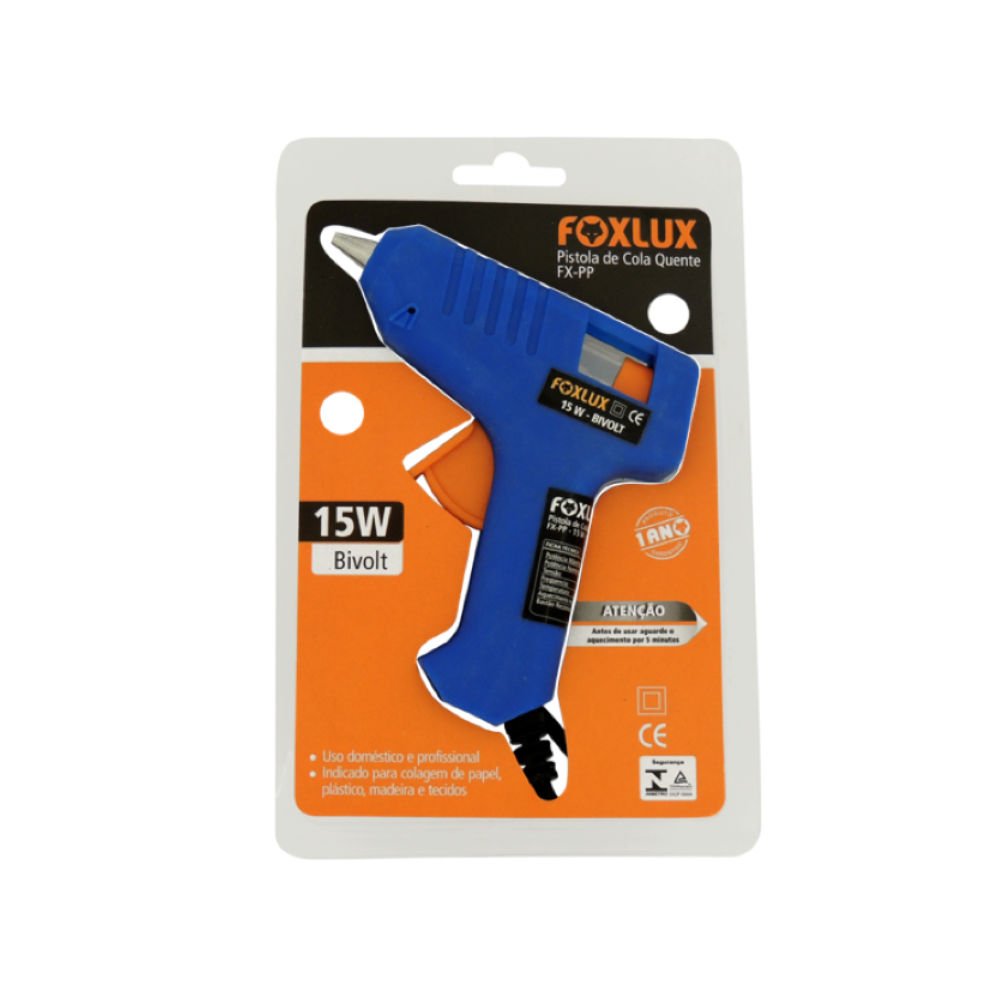 Pistola Cola Quente Bivolt 15W Foxlux En