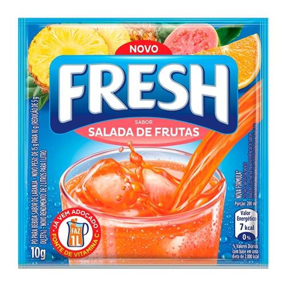 Refresco em Pó Salada de Frutas Fresh 10g