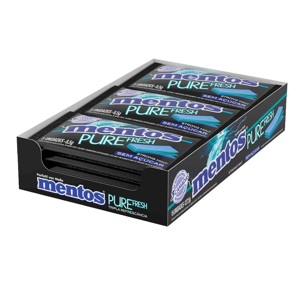 Chiclete 3 Camadas Extra Forte Mentos 8,5g