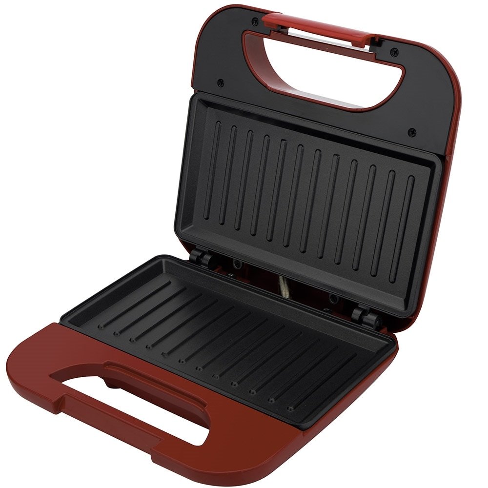 Sanduicheira Grill Britânia Toast BGR01V 750W, Vermelha, 110V