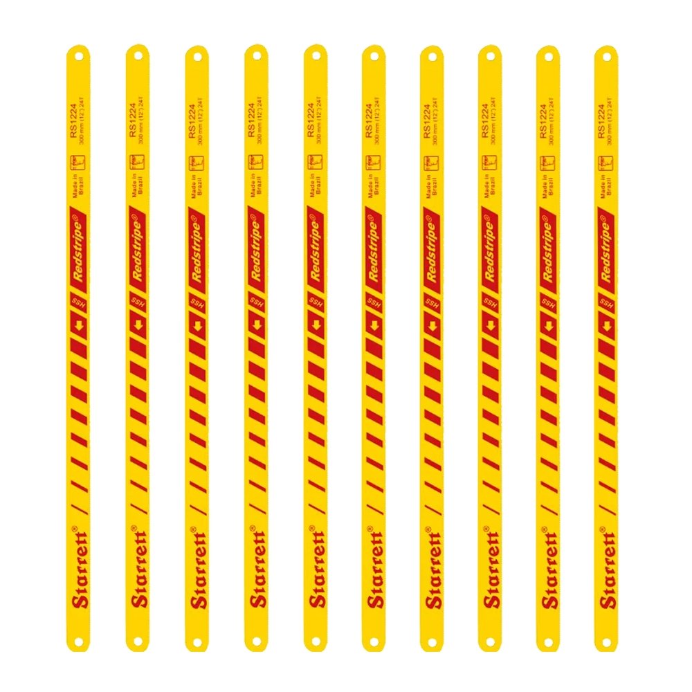 Segueta Starrett Aço Rápido Rígido 24T Red Stripe RS1224 - Embalagem com 10 Unidades