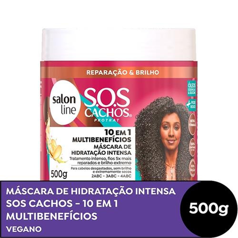 Máscara Hidratante Salon Line SOS + Poderosos 500g
