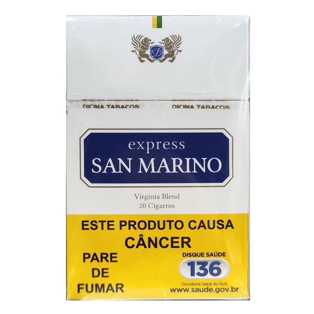 Cigarro San Marino Box Azul - Fardo Com 10 Maços