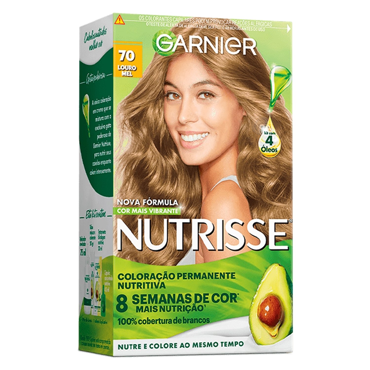 Tinta para Cabelo Nutrisse Kit 70 Louro Natural