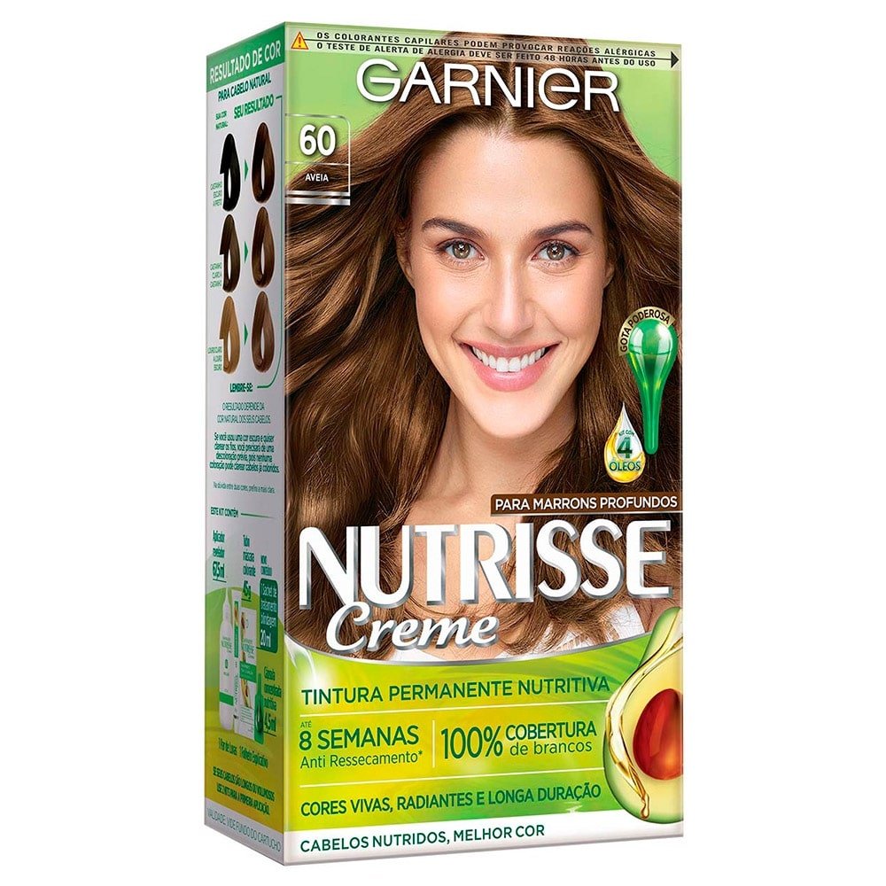 Tinta para Cabelo Nutrisse Kit 60 Louro Escuro