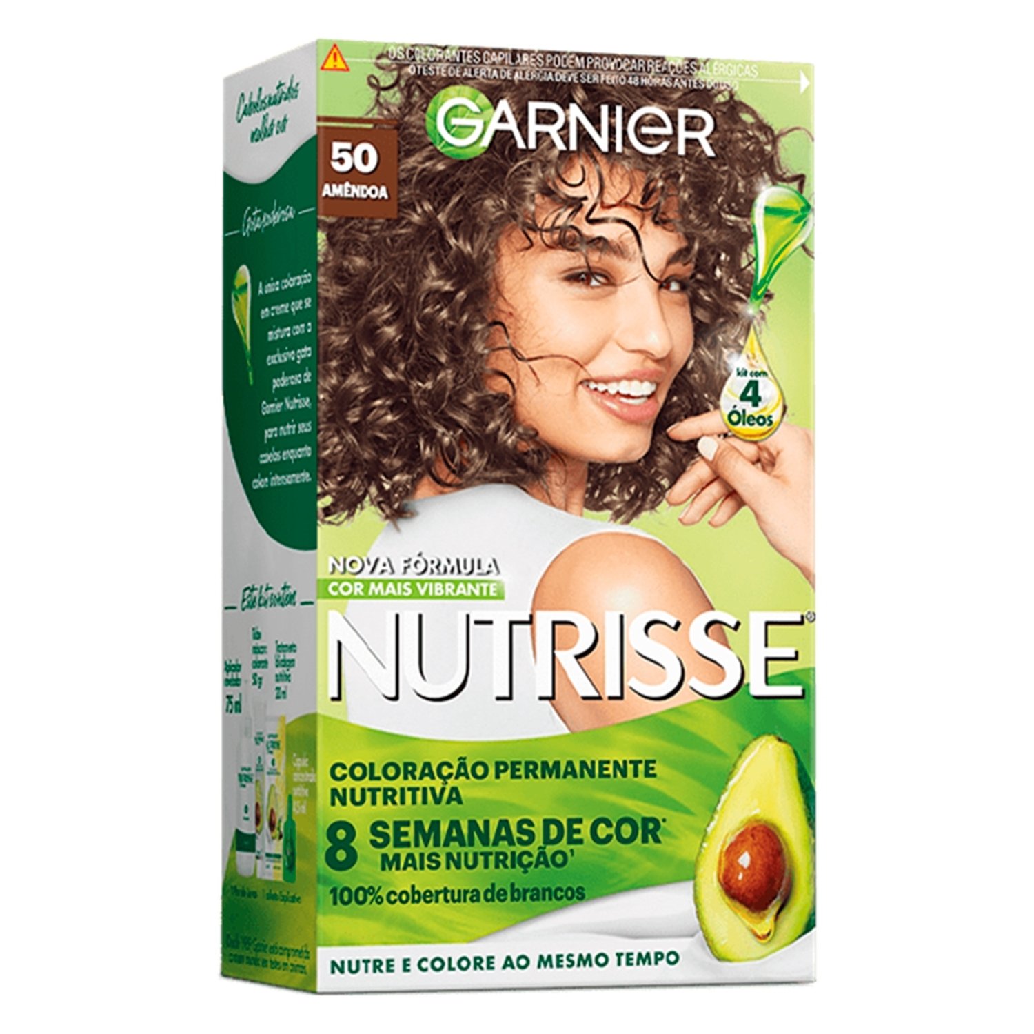 Tinta para Cabelo Nutrisse Kit 50 Castanho Claro