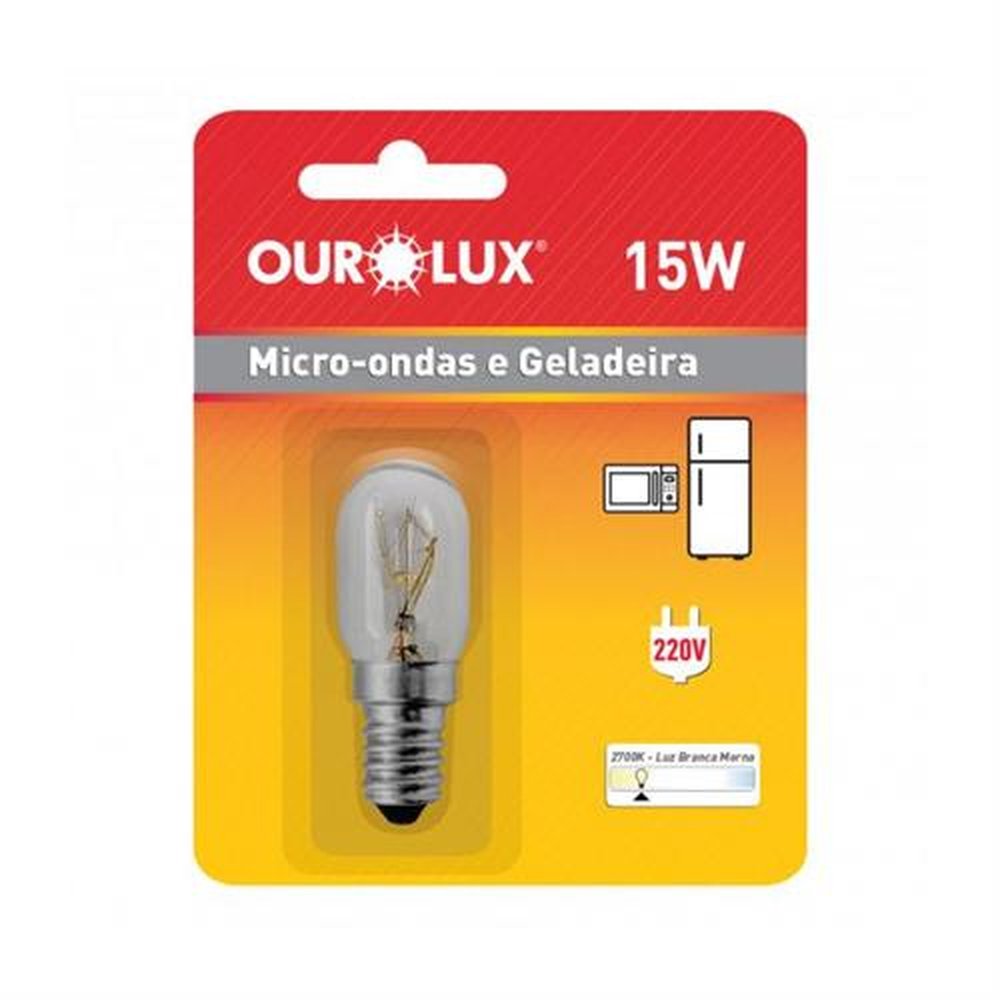 Lampada Incandescente Micro ondas 15W 220V E14