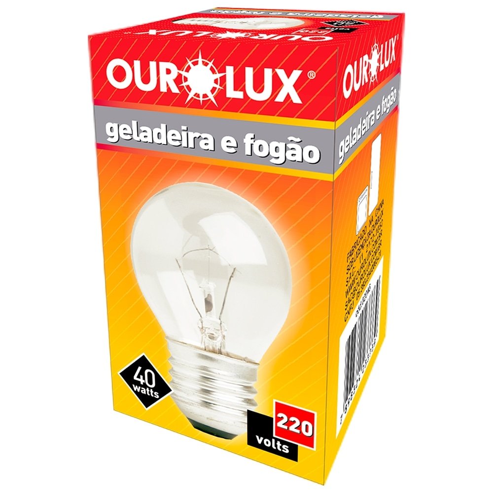 Lâmpada Incandescenre Ourolux Geladeira e Fogão 220x40w