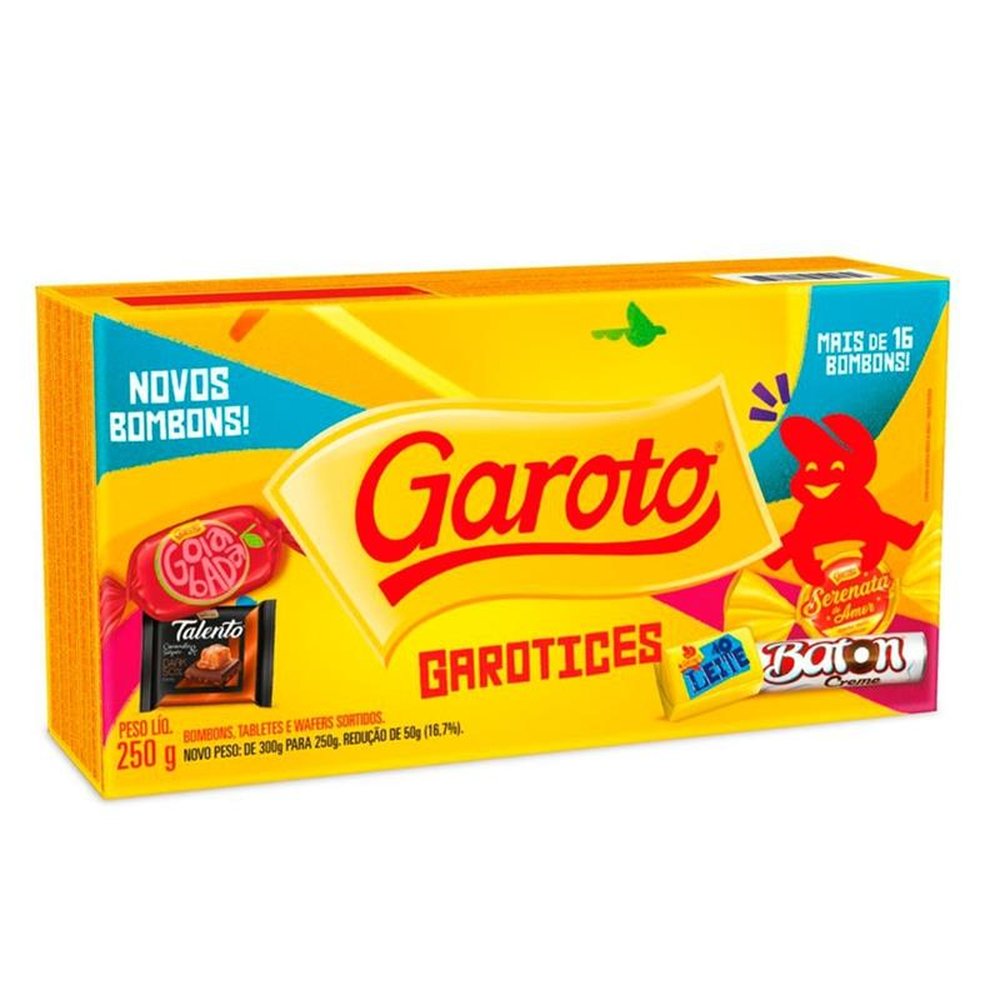 Chocolate Garoto Sortido Caixa 250g