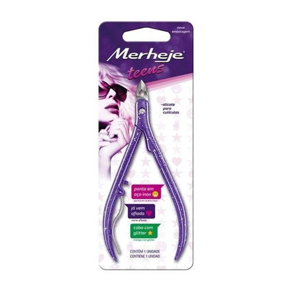 Alicate de Cutícula Merheje Teens Violeta
