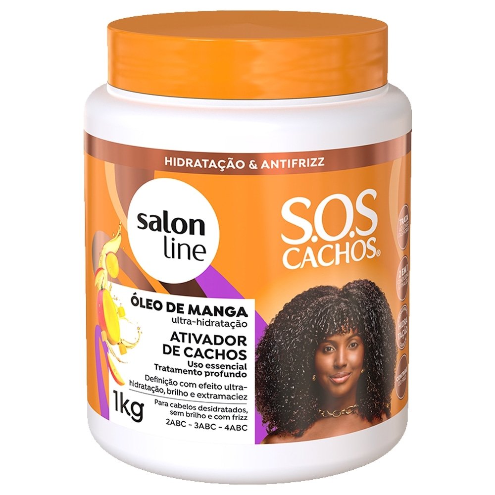 Creme Ativador de Cachos Salon Line SOS Óleo de Manga Tradicional 1Kg