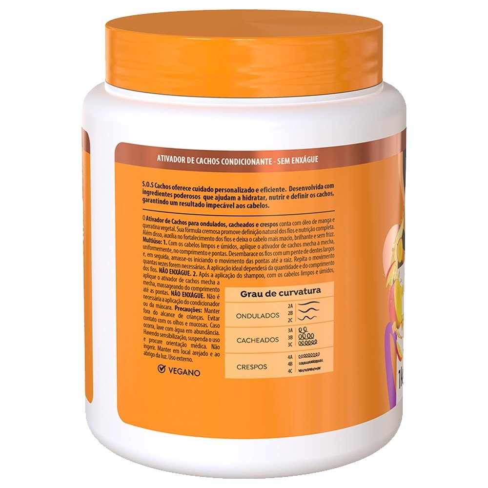 Creme Ativador de Cachos Salon Line SOS Óleo de Manga Tradicional 1Kg