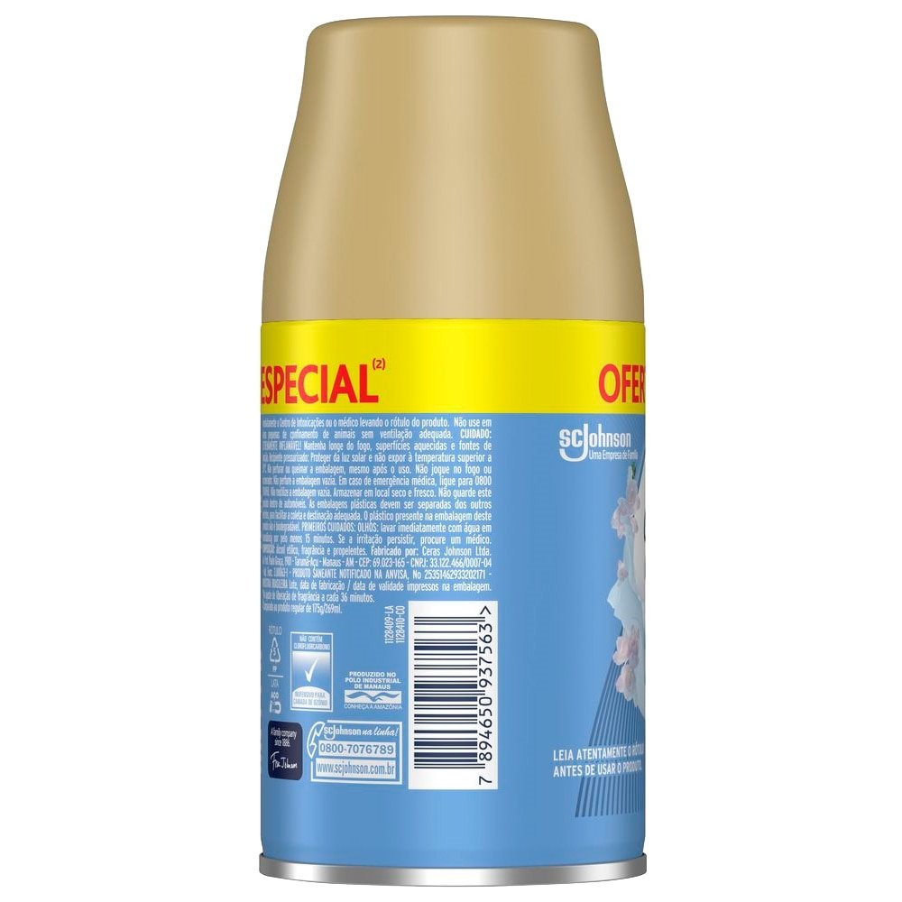 Desodorizador Glade Automatic Spray Toque de Maciez Refil 269ml Oferta Especial