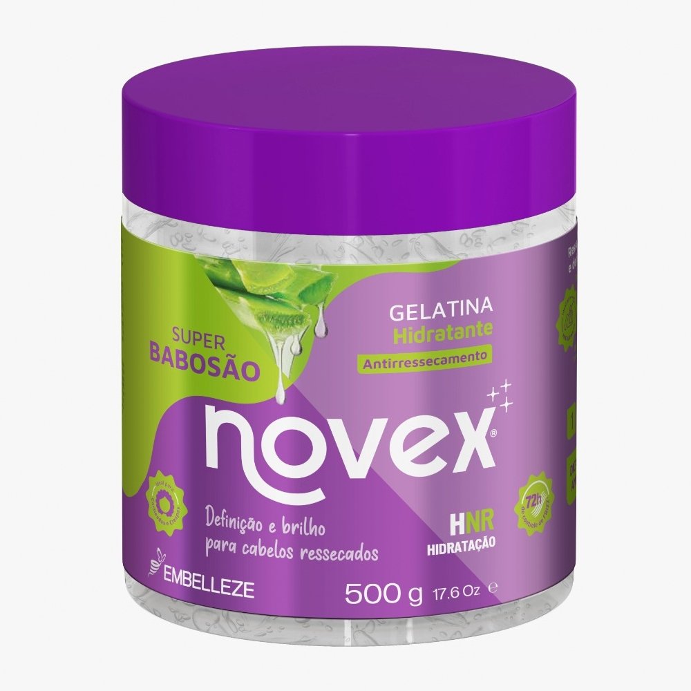 Gelatina Capilar Novex Fixadora Super Babosão 500g