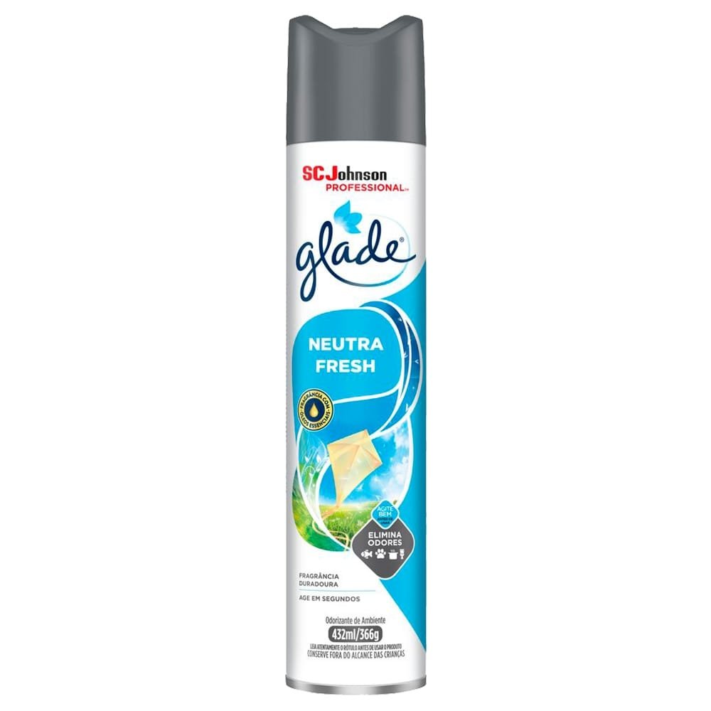 Purificador de Ar Glade Aerosol Neutra Fresh Professional 432ml