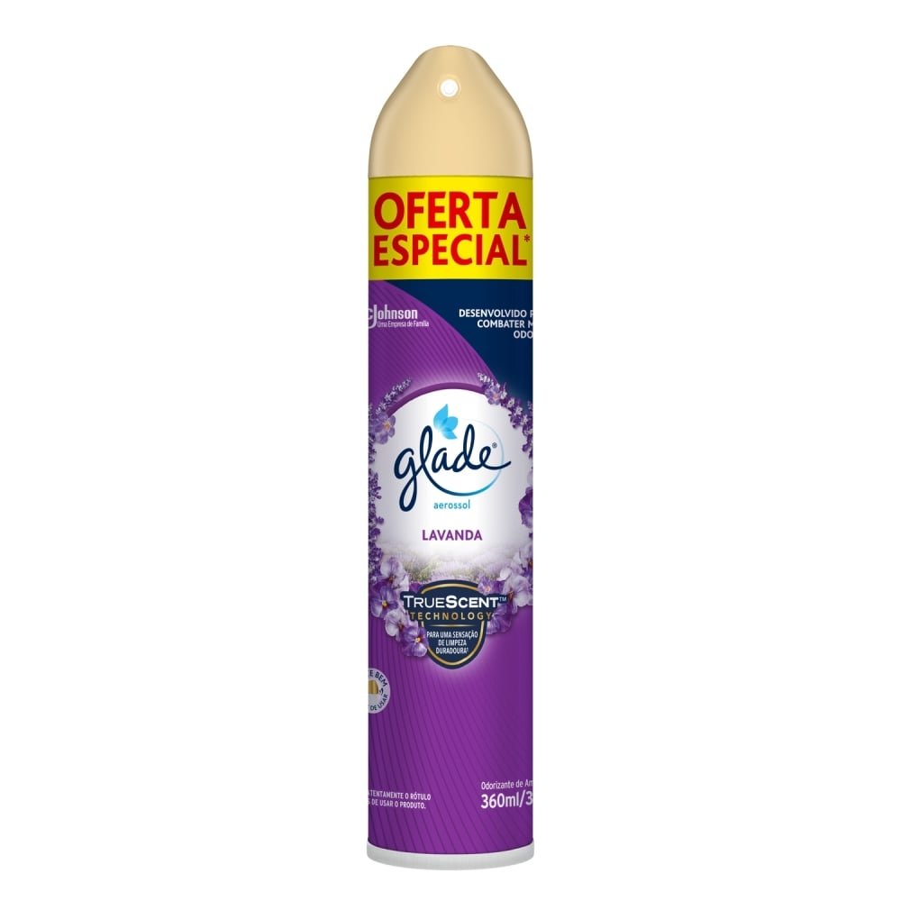Desodorizador de Ar Glade Aerossol Lavanda 360ml Oferta Especial
