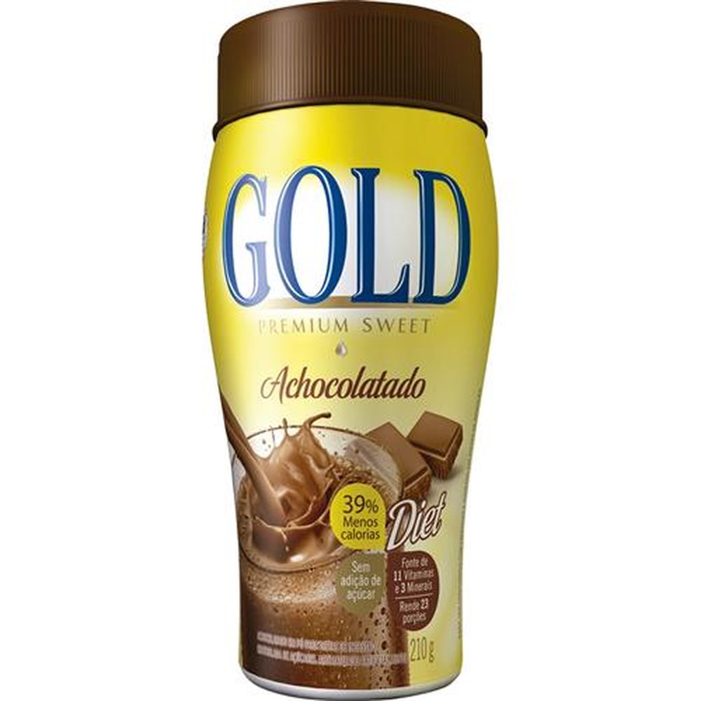 Achocolatado em Pó Diet Gold 210g