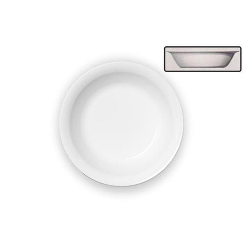 Prato Sopa Vidro 18,3cm Menu Nadir Opaline