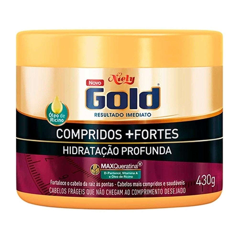 Creme De Tratamento Niely Gold Oleo De Ricino 430g