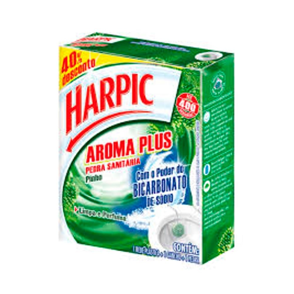 Pedra Sanitária Ar Plus Pinho 40% de Desconto Harpic 25g