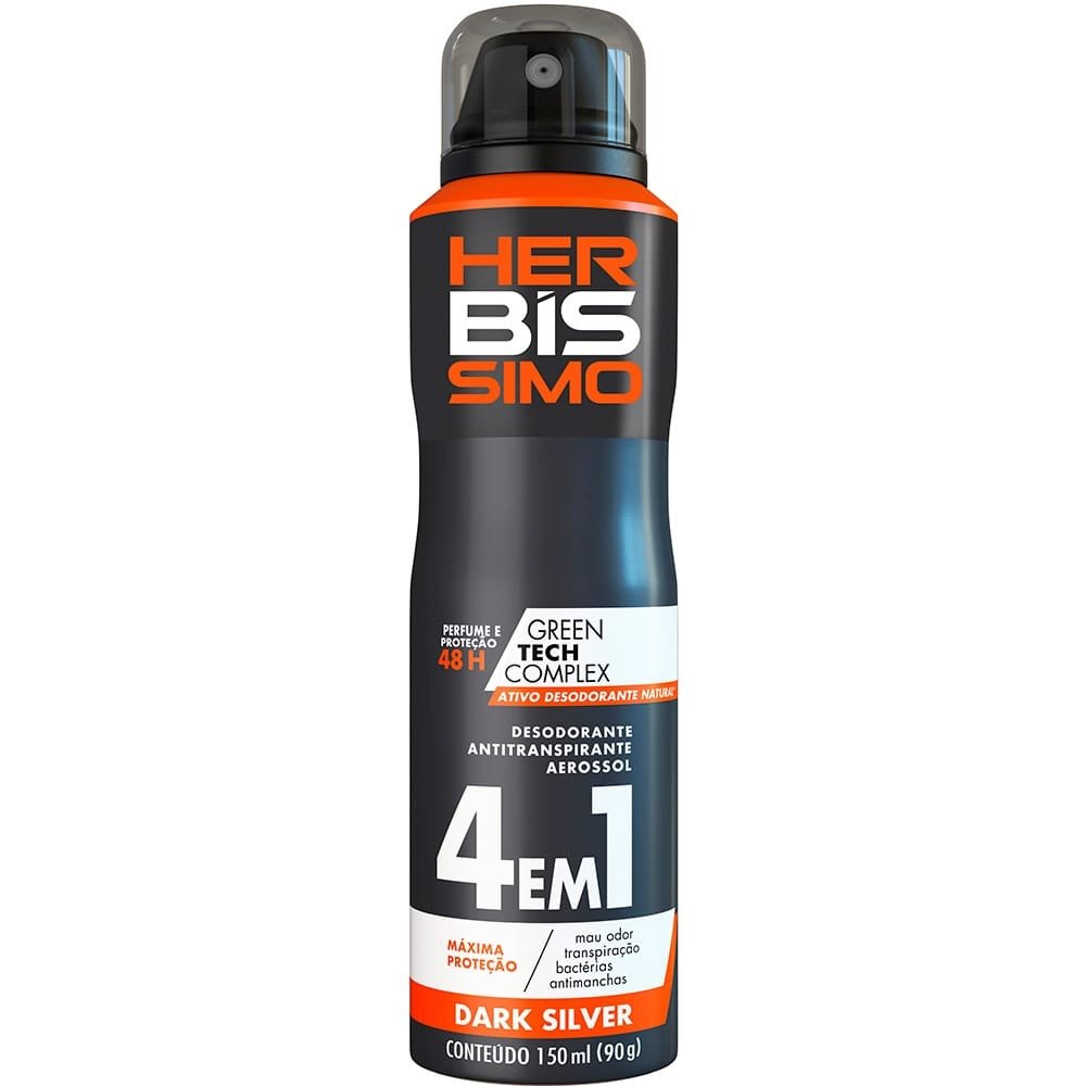 Desodorante Herbíssimo Aerossol Dark Silver 150ml