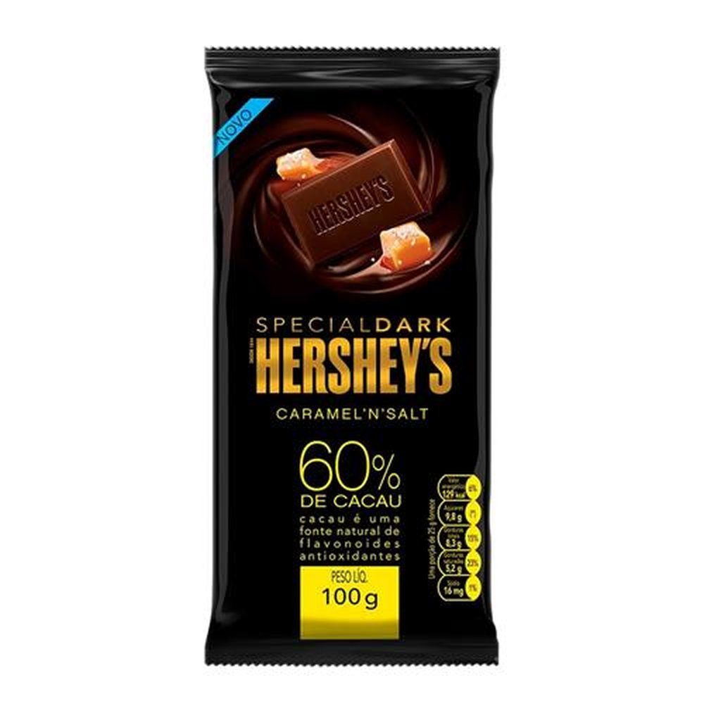 Chocolate 60% Cacau Caramelo Salgado Special Dark Hershey's 100g