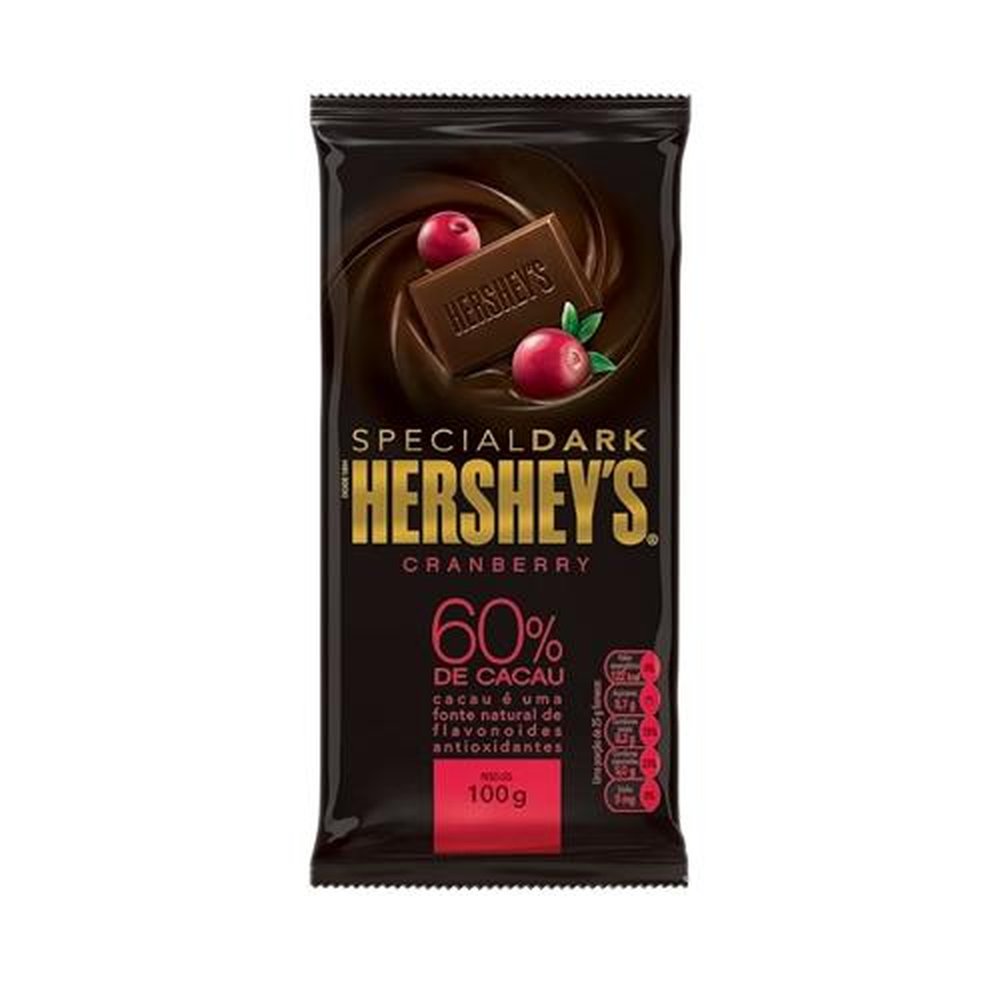 Chocolate 60% Cacau Cranberry Special Dark Hershey's 100g