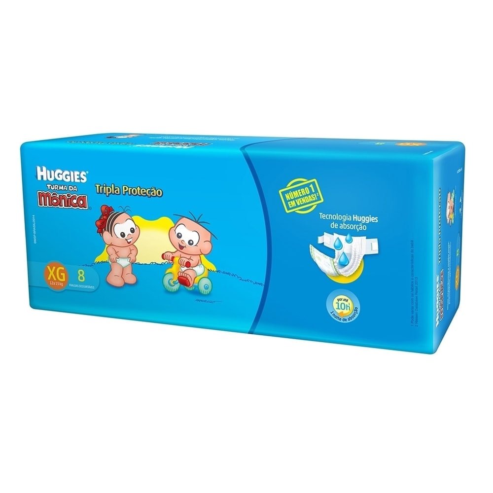 Fralda Huggies Tripla Proteção Tamanho XG 18X8 unidades