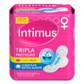 Absorvente Intimus Tripla Proteção Cobertura Extra Suave com Abas Embalagem com 8 Unidades