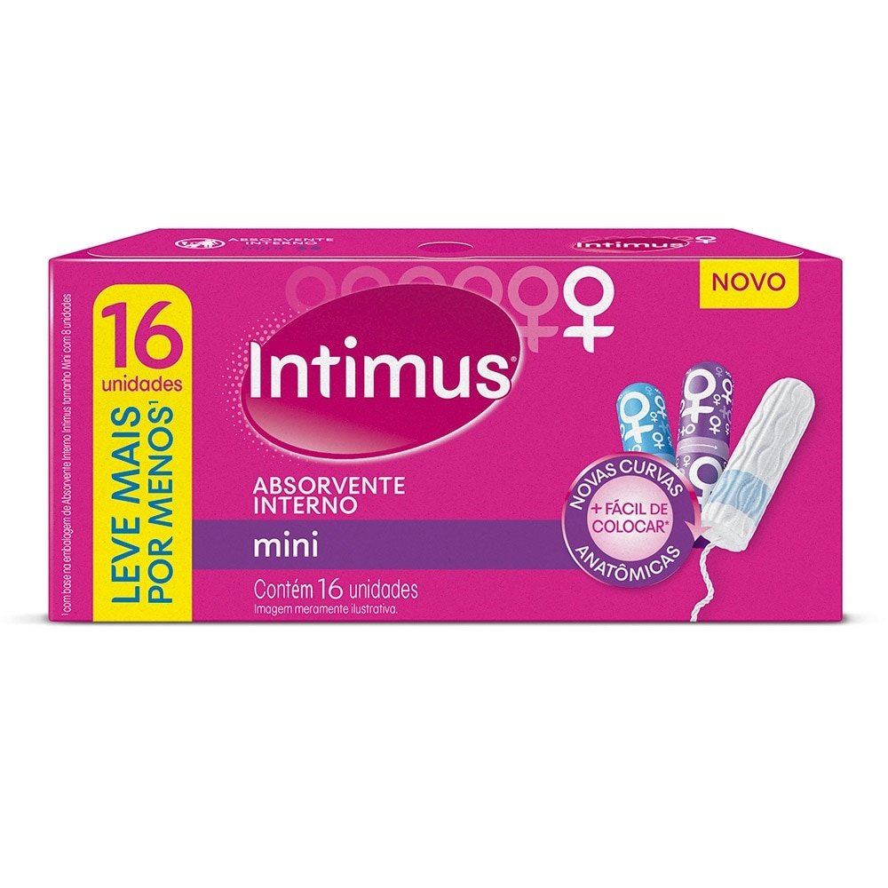 Absorvente Intimus Interno Mini Com 16