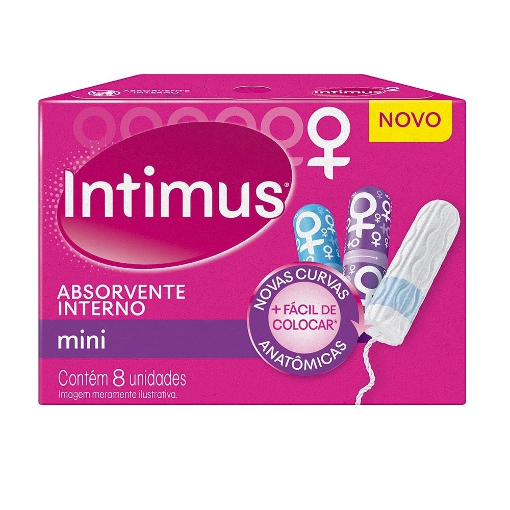 Absorvente Interno Intimus Mini - Embalagem com 8 Unidades