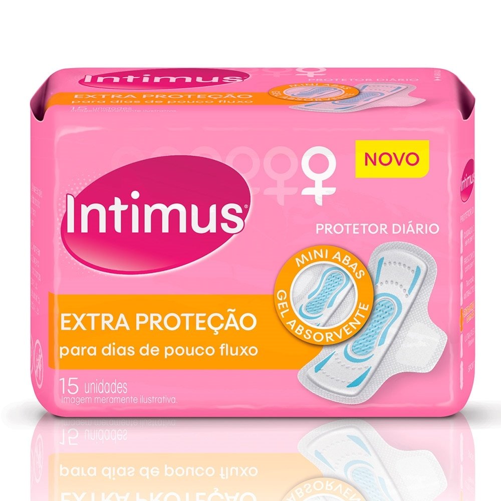 Absorvente Intimus Protetor Diário com Perfume Embalagem com 15 Unidades