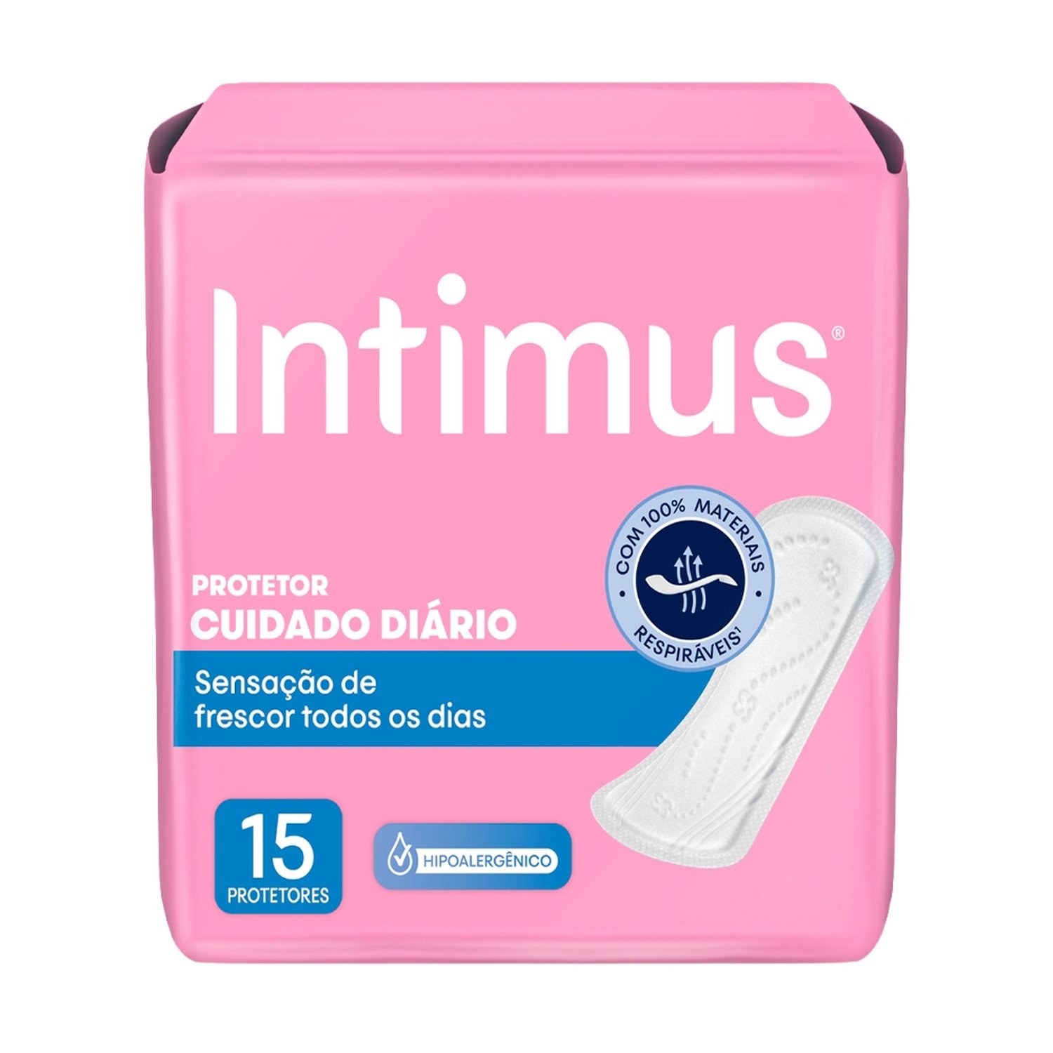Absorvente Days Intimus Protetor Diário Sem Abas - Embalagem com 15 Unidades