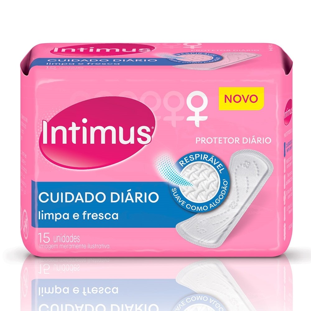 Absorvente Intimus Protetor Diário sem Abas 15Un | Martins Atacado