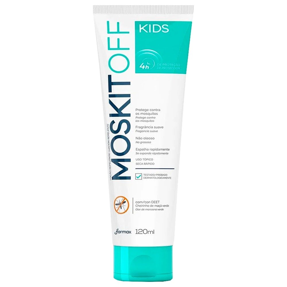 Repelente de Insetos Farmax Kids Moskitoff Bisgana 120ml