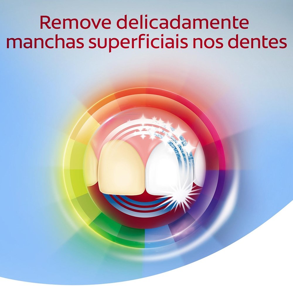 Creme Dental Colgate Total Whitening, Anticárie com Flúor Ajuda a Remover Manchas 90g