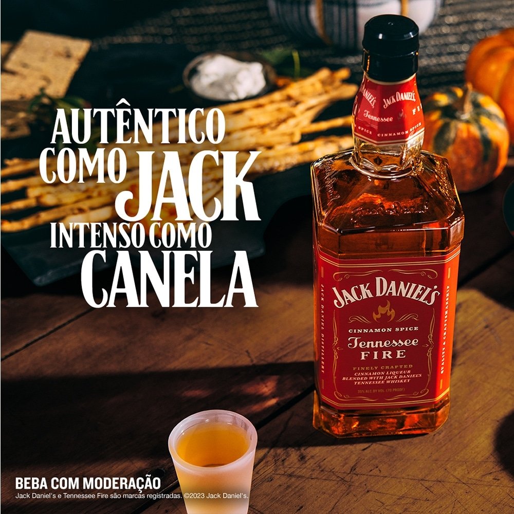 Whisky Importado Jack Daniels Tennessee Fire 1 Litro