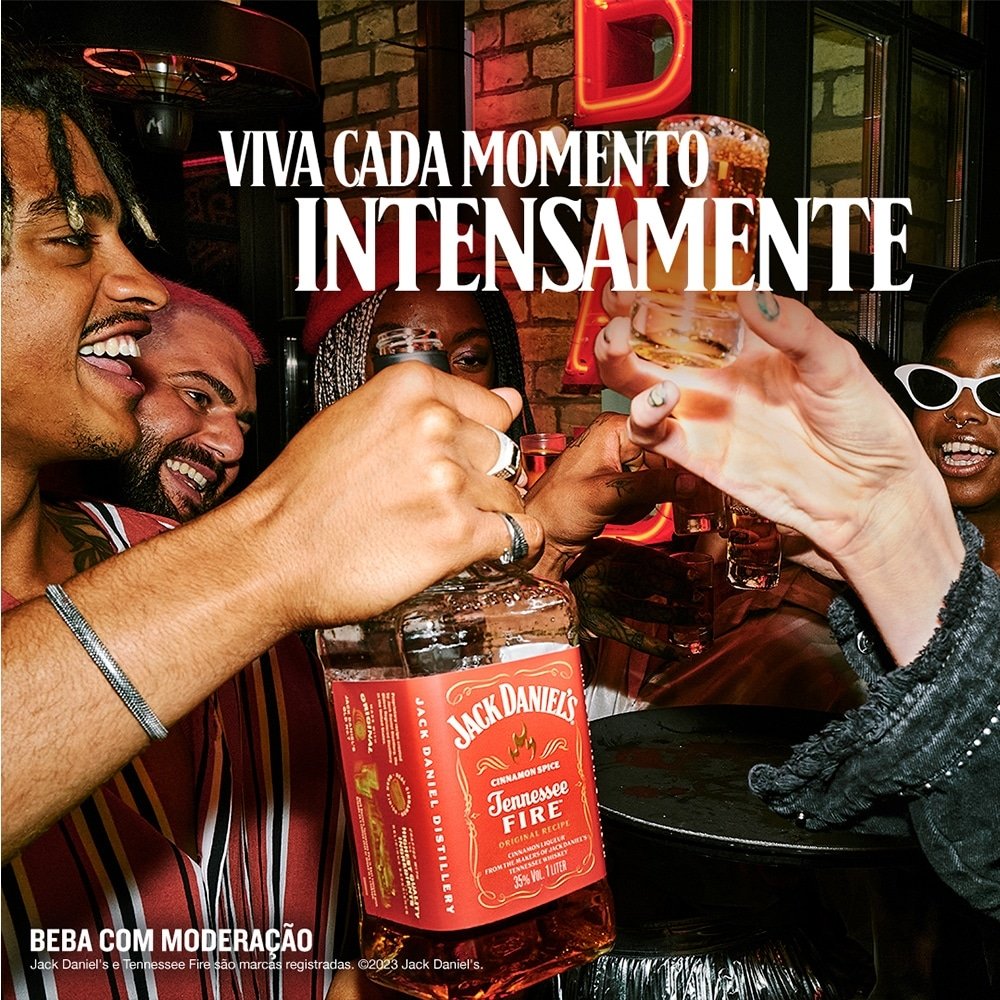 Whisky Importado Jack Daniels Tennessee Fire 1 Litro