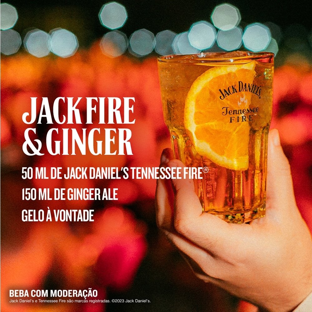 Whisky Importado Jack Daniels Tennessee Fire 1 Litro