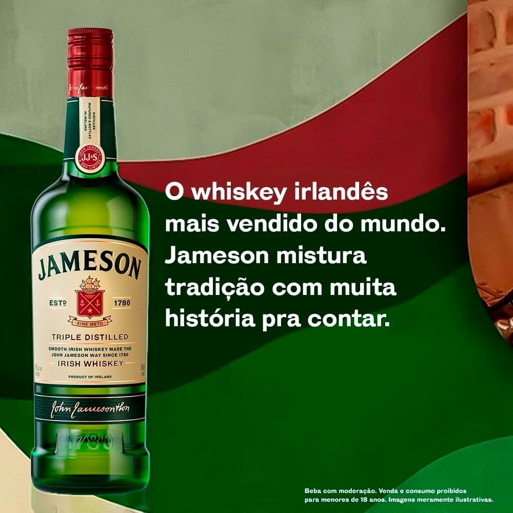 Whiskey Jameson Irlandês 750ml