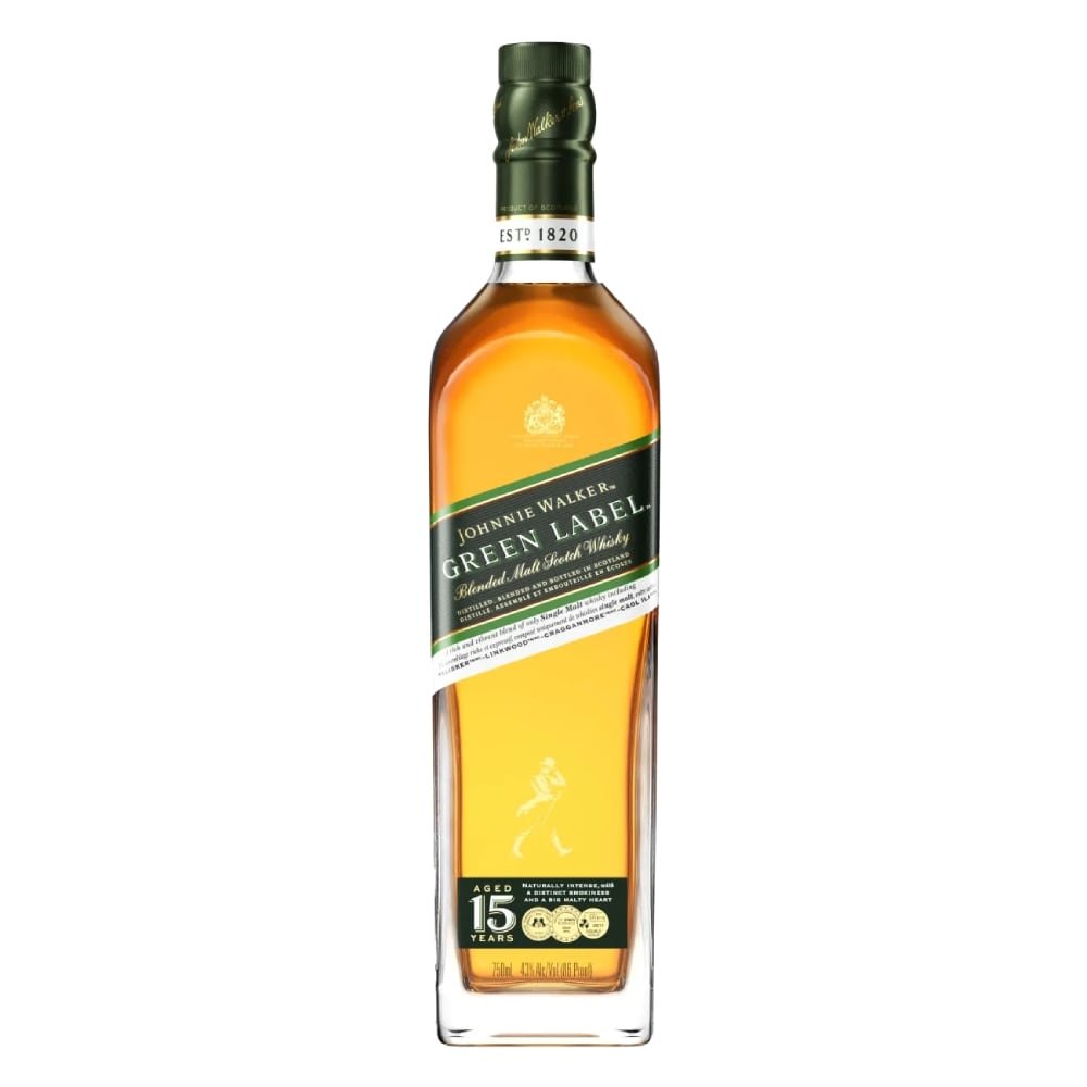 Whisky 15 Anos Johnnie Walker Green Label 750ml
