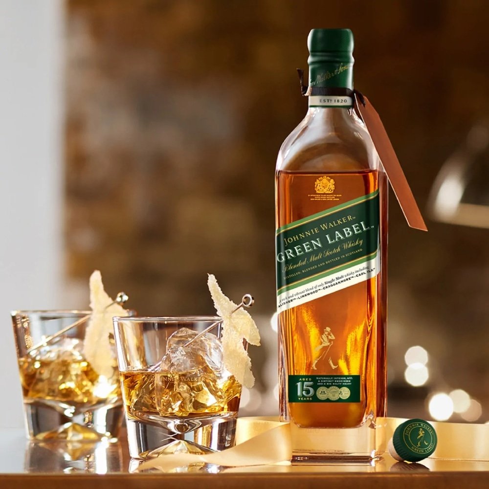 Whisky 15 Anos Johnnie Walker Green Label 750ml