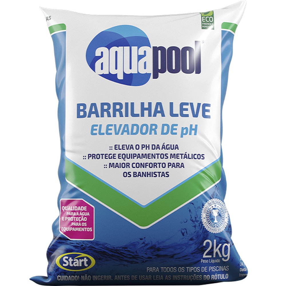 Aquapool Barrilha Leve Elevador Granulado 2kg