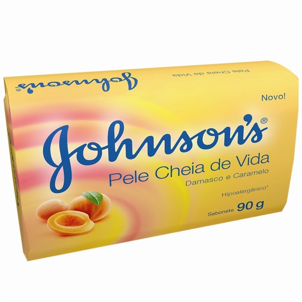 Sabonete Pele Cheia de Vida Damasco e Caramelo 90g 12 Unidades - Johnson & Johnson