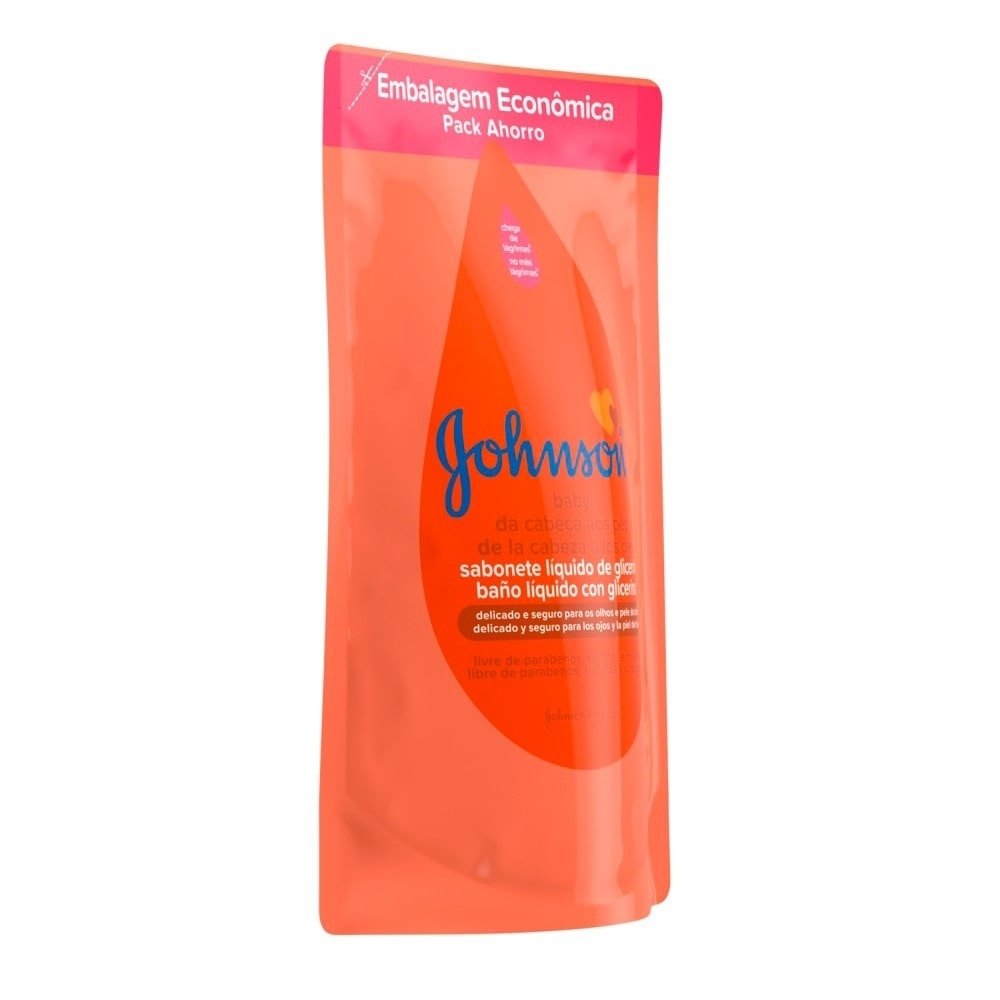 Sabonete Líquido Johnson Baby Cabeça Aos Pes Refil 180ml