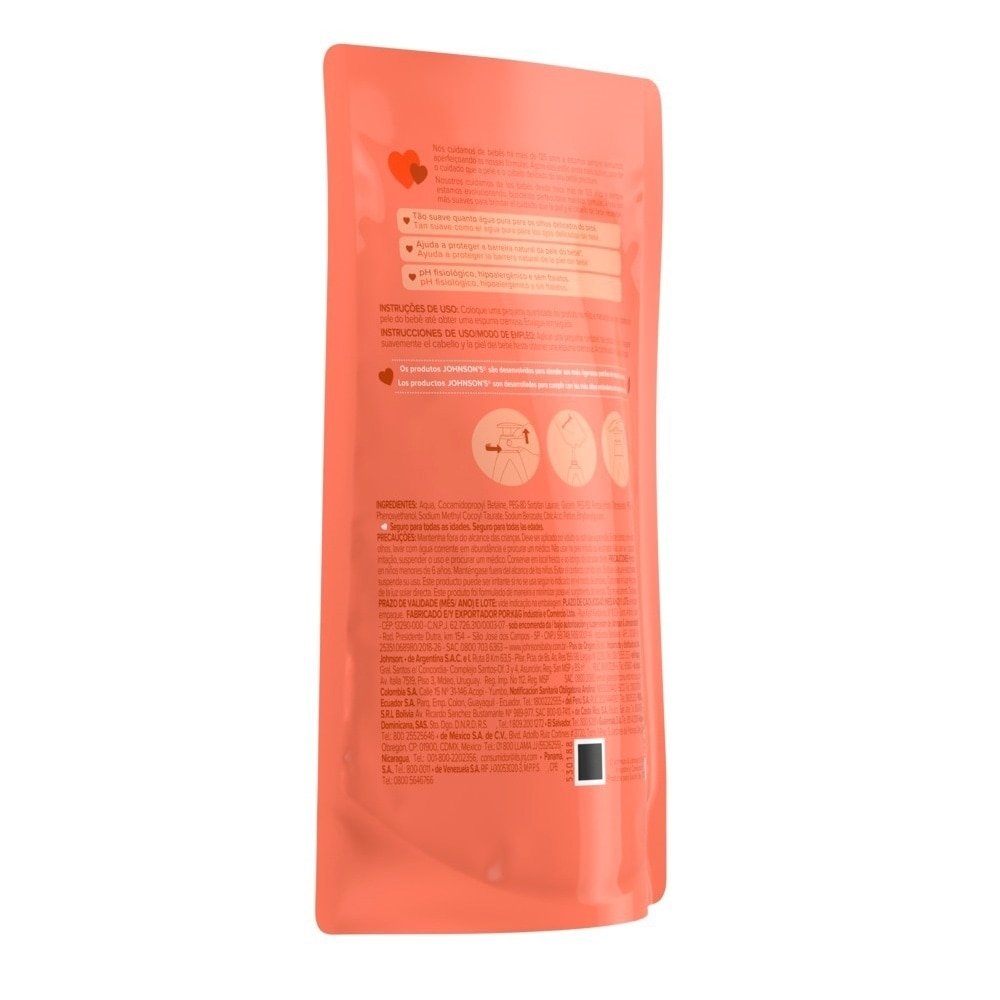 Sabonete Líquido Johnson Baby Cabeça Aos Pes Refil 180ml