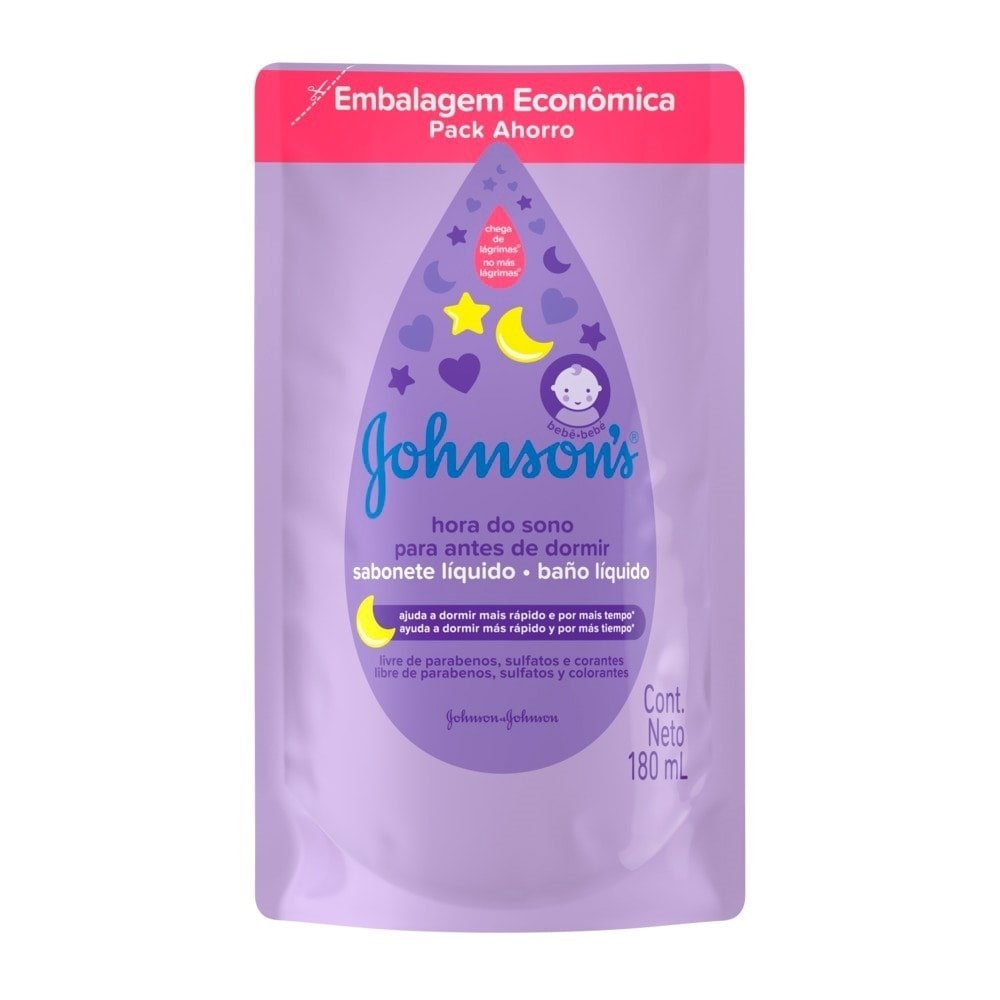 Sabonete Líquido Johnson's Baby Hora do Sono Refil 180ml