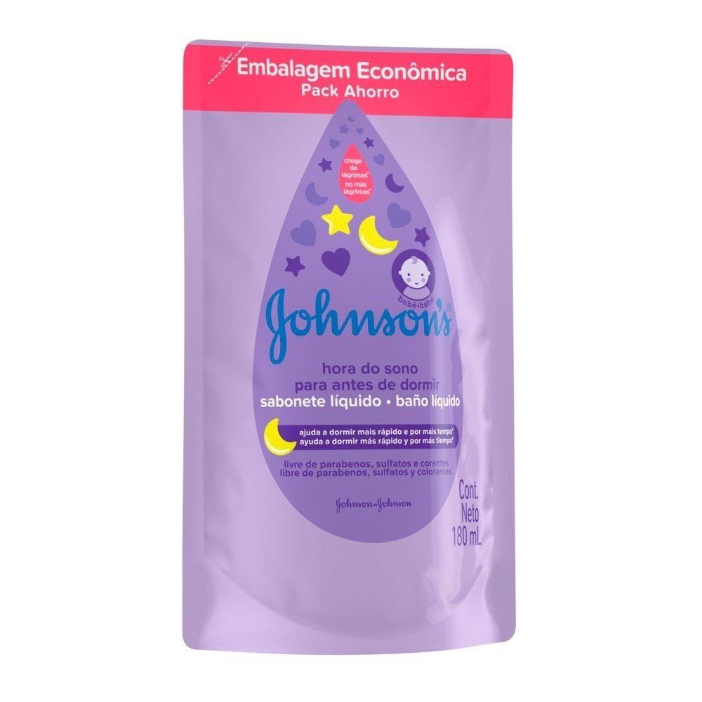 Sabonete Líquido Johnson's Baby Hora do Sono Refil 180ml