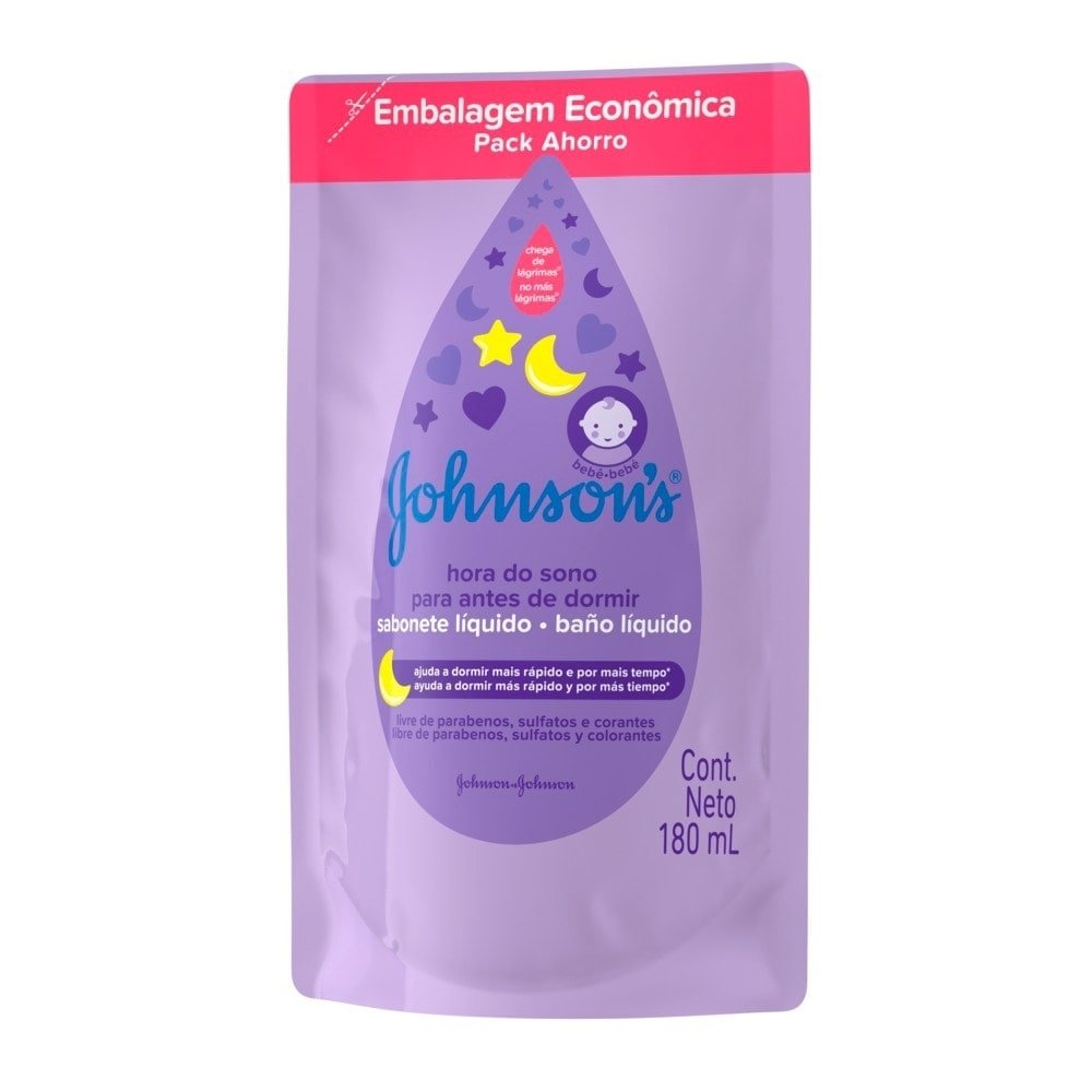 Sabonete Líquido Johnson's Baby Hora do Sono Refil 180ml